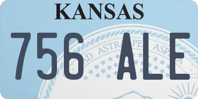 KS license plate 756ALE