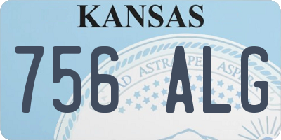 KS license plate 756ALG