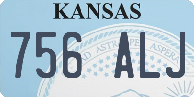 KS license plate 756ALJ
