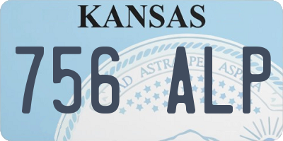 KS license plate 756ALP