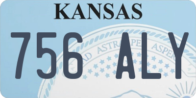 KS license plate 756ALY