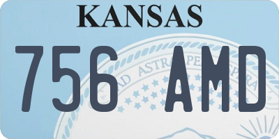 KS license plate 756AMD