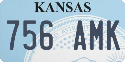 KS license plate 756AMK
