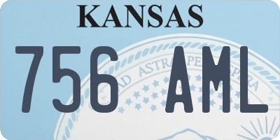 KS license plate 756AML