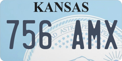 KS license plate 756AMX