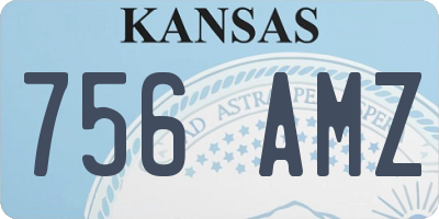 KS license plate 756AMZ