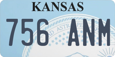 KS license plate 756ANM
