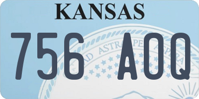 KS license plate 756AOQ