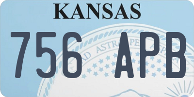 KS license plate 756APB