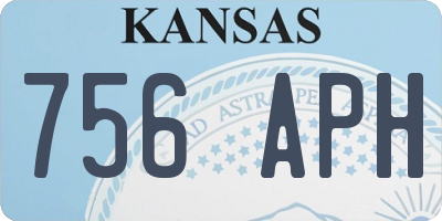 KS license plate 756APH