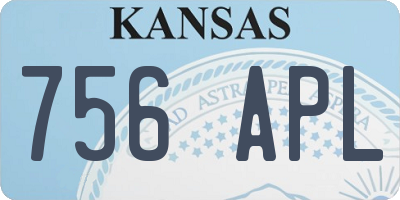 KS license plate 756APL