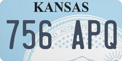 KS license plate 756APQ