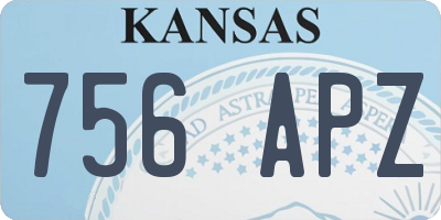 KS license plate 756APZ
