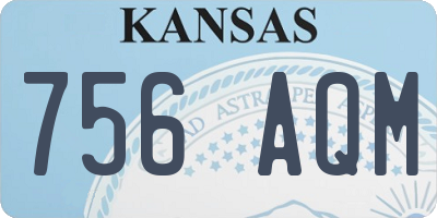 KS license plate 756AQM