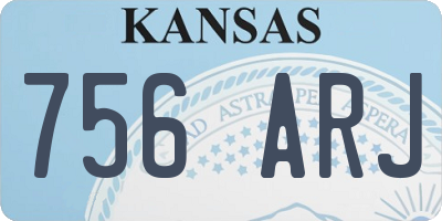 KS license plate 756ARJ