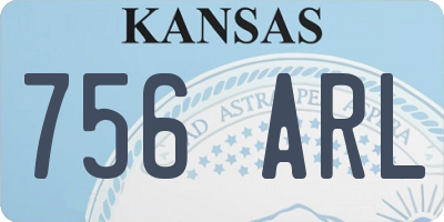 KS license plate 756ARL