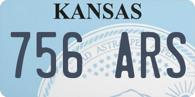 KS license plate 756ARS