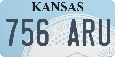KS license plate 756ARU