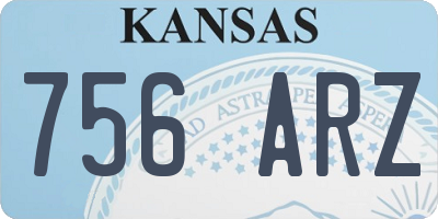 KS license plate 756ARZ