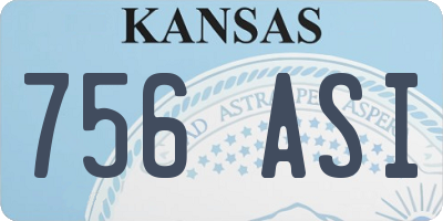 KS license plate 756ASI