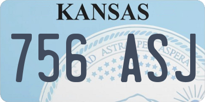 KS license plate 756ASJ