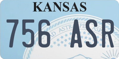 KS license plate 756ASR