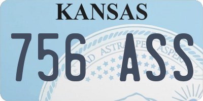 KS license plate 756ASS