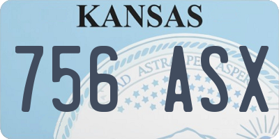 KS license plate 756ASX