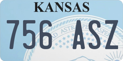 KS license plate 756ASZ