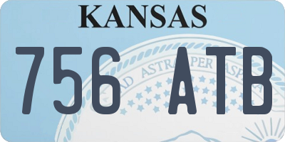 KS license plate 756ATB