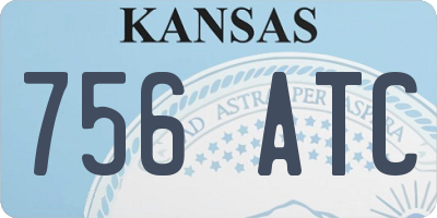 KS license plate 756ATC