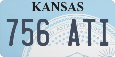 KS license plate 756ATI