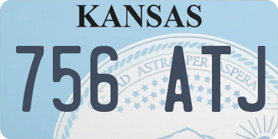 KS license plate 756ATJ