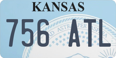 KS license plate 756ATL