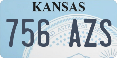 KS license plate 756AZS