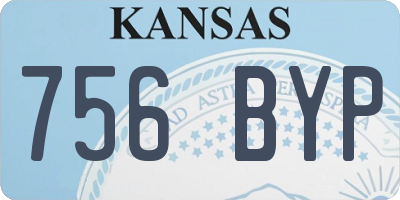 KS license plate 756BYP