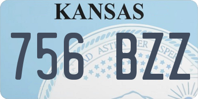 KS license plate 756BZZ