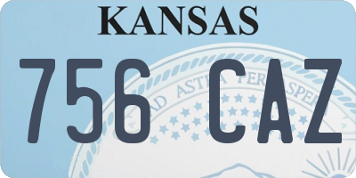 KS license plate 756CAZ