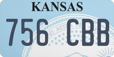 KS license plate 756CBB