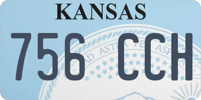 KS license plate 756CCH