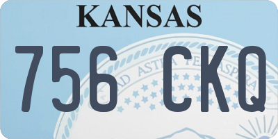 KS license plate 756CKQ