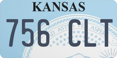 KS license plate 756CLT