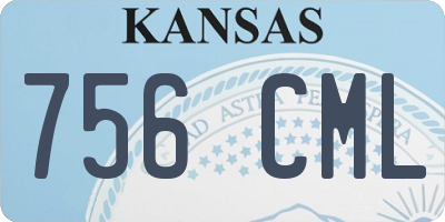 KS license plate 756CML