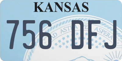 KS license plate 756DFJ