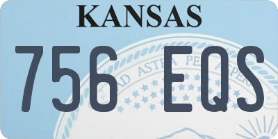 KS license plate 756EQS