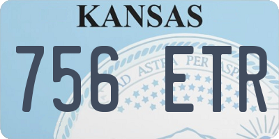 KS license plate 756ETR
