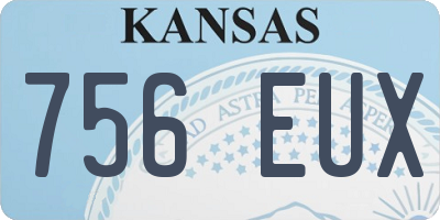 KS license plate 756EUX