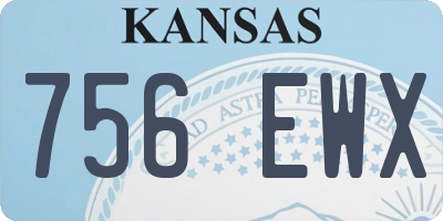 KS license plate 756EWX