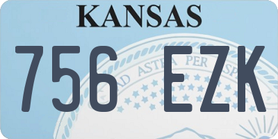 KS license plate 756EZK