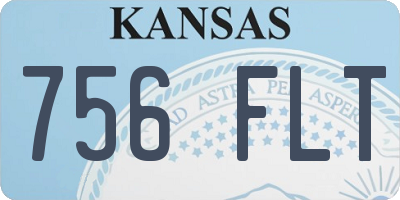 KS license plate 756FLT